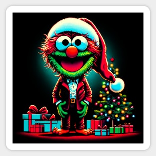 Vintage Comic-Book Muppet Christmas Tee: 1980's Retro Style Holiday Shirt Sticker